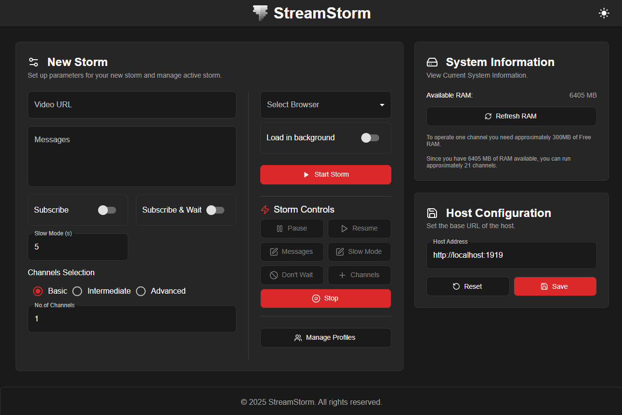 StreamStorm Overview